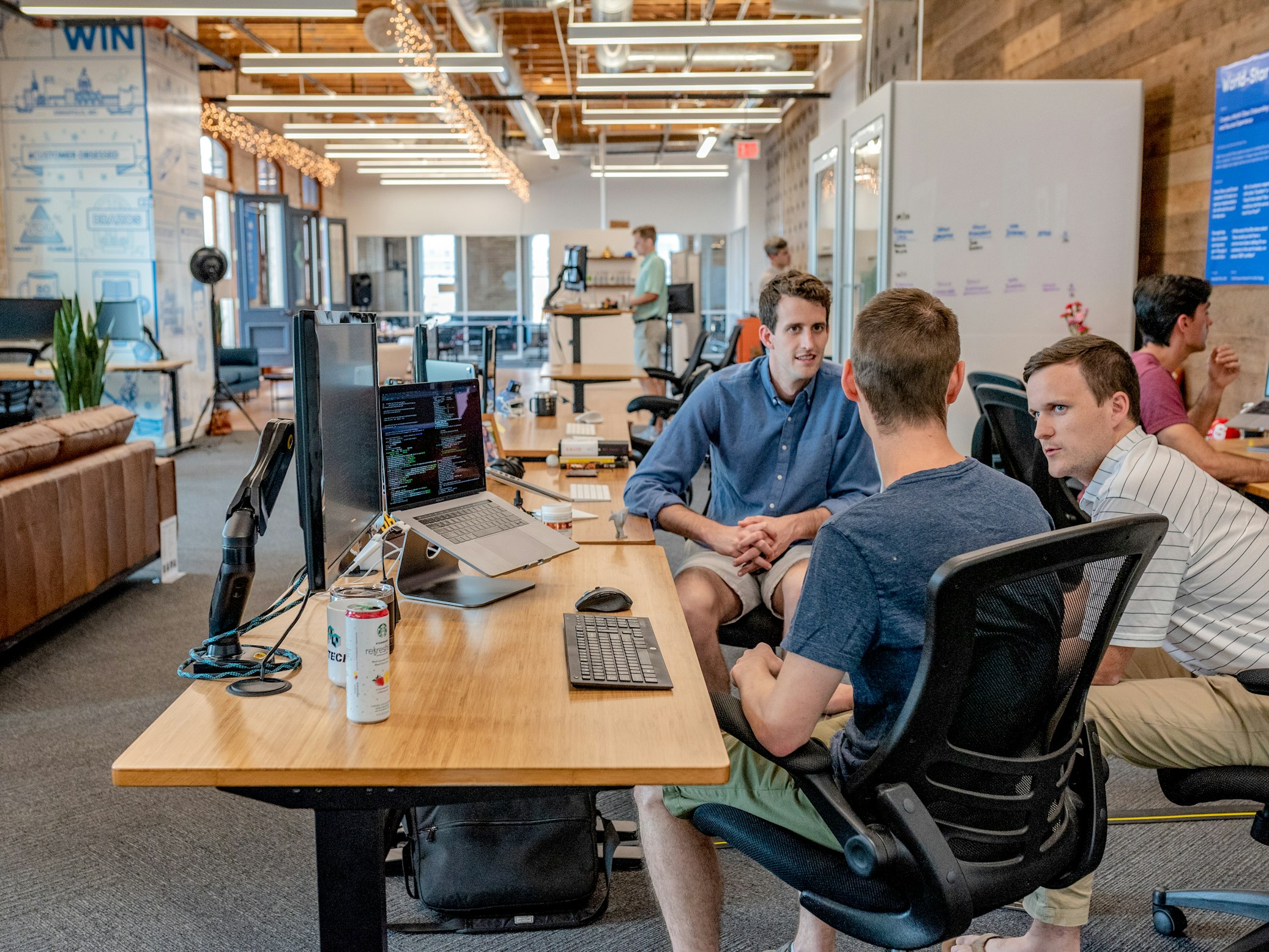 Diverse team of mentors in meeting